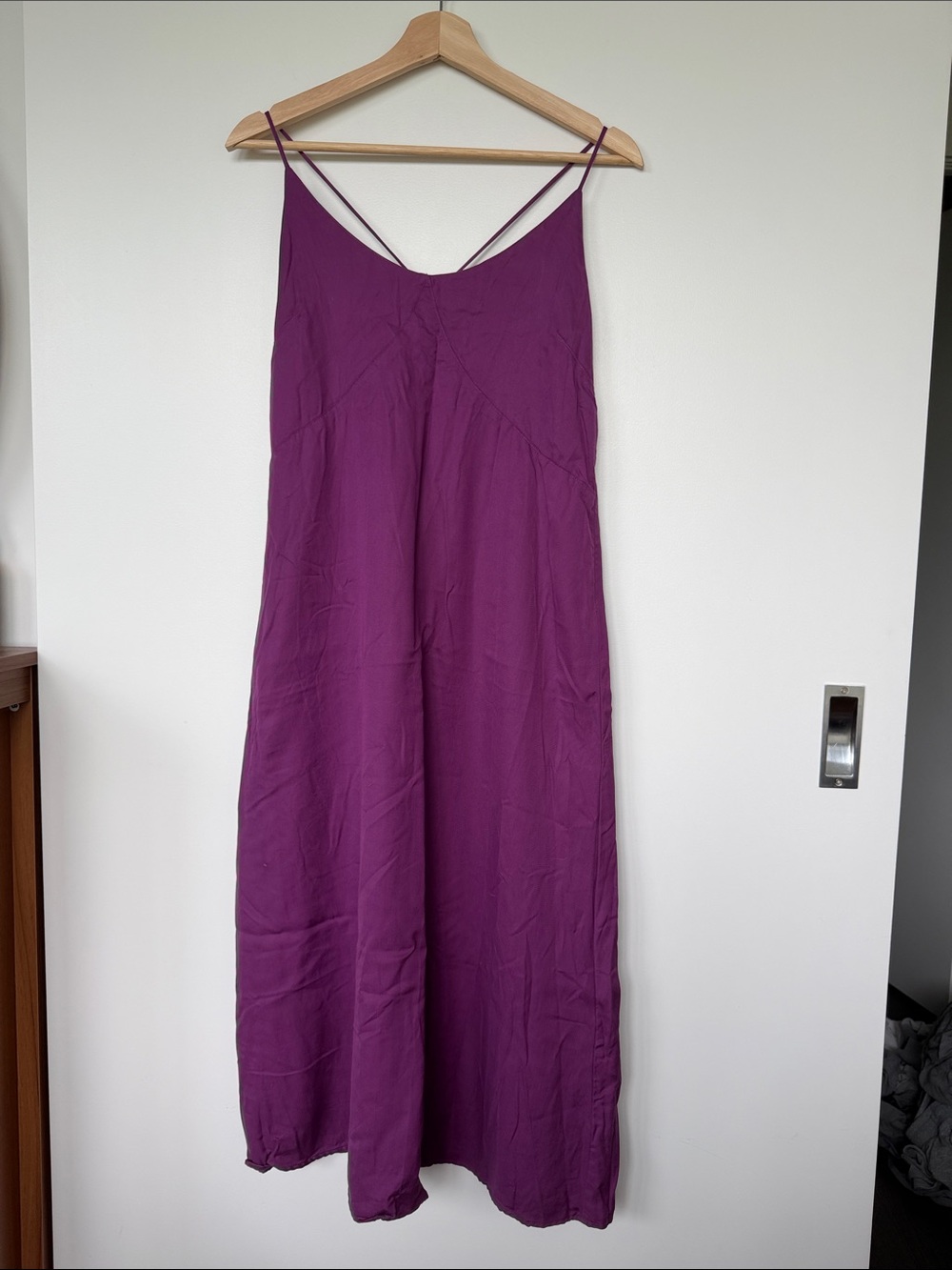 KOTN Spaghetti-Strap Maxi Dress in Vibrant Purple